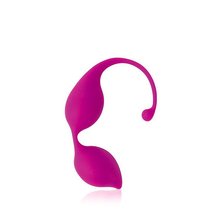 Ярко-розовые фигурные вагинальные шарики Cosmo, цвет розовый - Bioritm