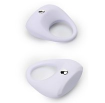 Белое эрекционное кольцо LIT-UP SILICONE STIMU RING 7, цвет белый - Dream toys