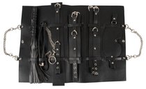 Черная фетиш-сумка c БДСМ-девайсами, цвет черный - ORION