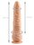 Телесный реалистичный фаллоимитатор на присоске - 26,5 см., цвет телесный - МиФ