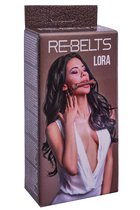 Кляп-трензель Lora Brown 7744-02rebelts, цвет коричневый - Rebelts