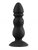 Черный конический анальный виброплаг - 11,3 см., цвет черный - МиФ