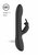 Черный вибромассажер-кролик Amoris - 23 см., цвет черный - Shots Media