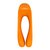 Оранжевый универсальный унисекс вибростимулятор Candy Cane, цвет оранжевый - Satisfyer