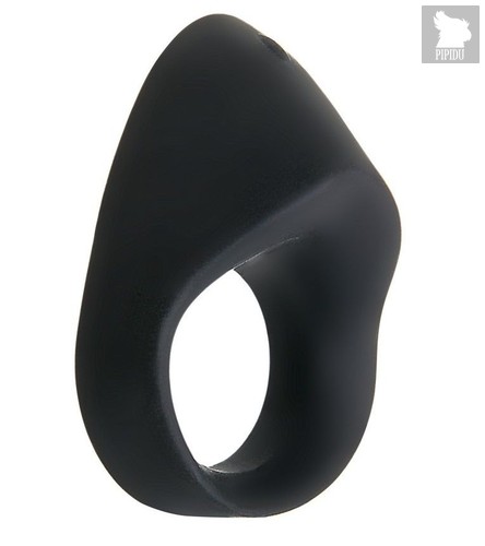 Черное эрекционное кольцо с вибрацией Night Rider, цвет черный - Zero tolerance