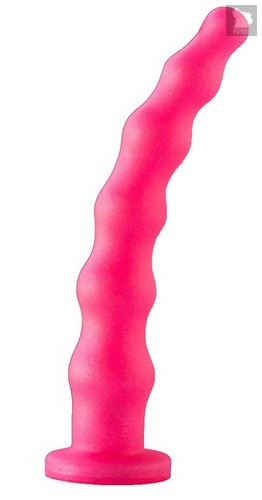 Розовый гелевый анальный стимулятор - 20 см., цвет розовый - Lovetoy (А-Полимер)