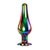 Набор из 3 радужных анальных пробок Rainbow Metal Plug Set, цвет разноцветный - Evolved