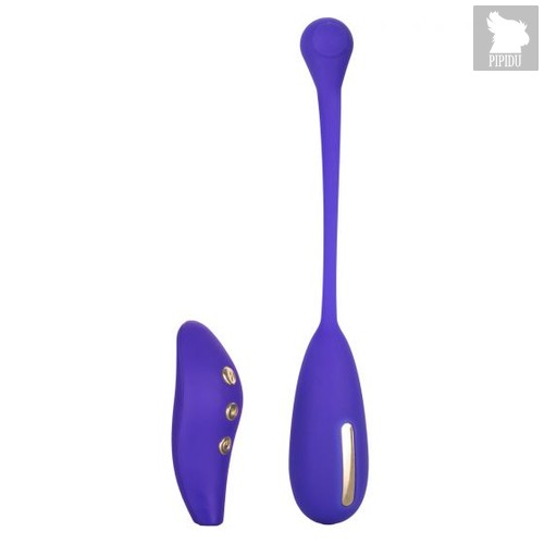Фиолетовый шарик с электростимуляцией и вибрацией Intimate E-Stimulator Remote Kegel Exerciser, цвет фиолетовый - California Exotic Novelties