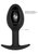 Черная анальная пробка N 89 Self Penetrating Butt Plug - 8,3 см., цвет черный - Shots Media