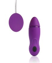 Фиолетовое виброяйцо Cosmo с пультом управления вибрацией, цвет фиолетовый - Bioritm
