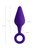 Фиолетовая анальная втулка Bung с петелькой - 11,5 см., цвет фиолетовый - Toyfa