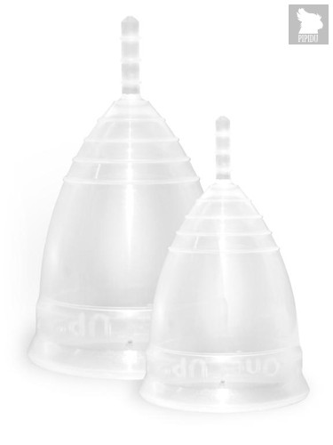Набор из 2 менструальных чаш OneCUP Sport, цвет прозрачный - Onecup