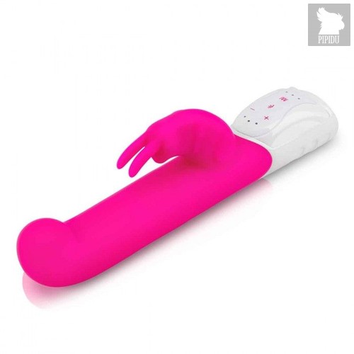 Розовый вибромассажер для G-точки Come hither G-Spot Rabbit - 24,5 см., цвет розовый - Rabbit Essentials