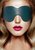 Зеленая маска на глаза Eyemask, цвет зеленый - Shots Media