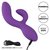 Фиолетовый вибромассажер-кролик Stella Liquid Silicone “C” Curve - 19 см., цвет фиолетовый - California Exotic Novelties