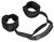 Черные наручники V&V Adjustable Handcuffs with Handle, цвет черный - Shots Media
