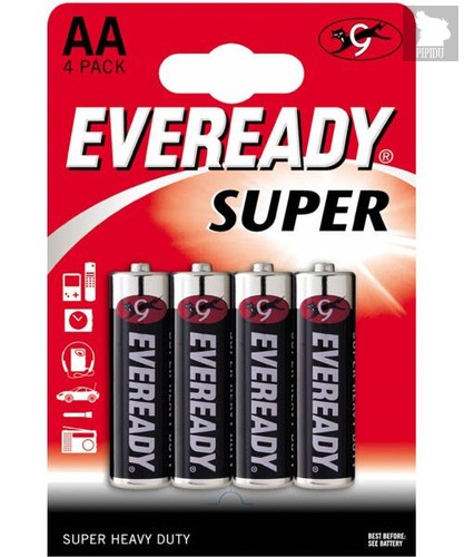 Батарейки EVEREADY SUPER R6 типа AA - 4 шт. - Energizer