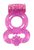 Розовое эрекционное кольцо Rings Treadle с подхватом, цвет розовый - Lola Toys