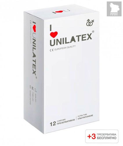 Презервативы Unilatex - Ultra Thin ультратонкие, 12 шт. - Unilatex