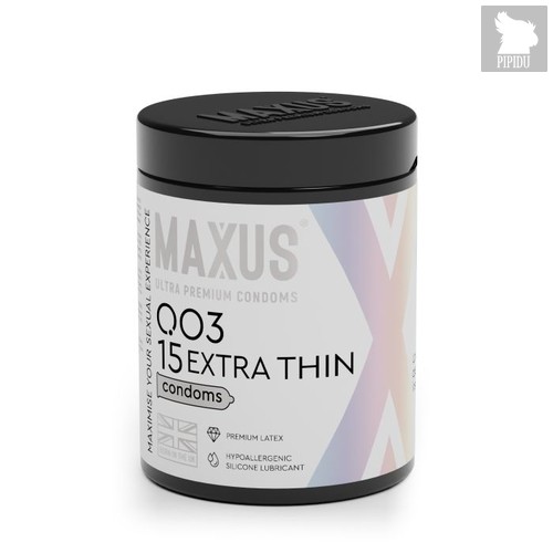 Экстремально тонкие презервативы MAXUS 003 Extra Thin - 15 шт. - maxus