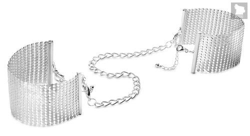 Серебристые наручники-браслеты Desir Metallique Handcuffs, цвет серебряный - Bijoux Indiscrets