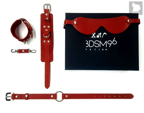 БДСМ-набор в красном цвете "Госпожа", цвет красный - BDSM96