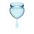 Набор голубых менструальных чаш Feel good Menstrual Cup, цвет голубой - Satisfyer
