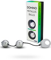 Вагинальные шарики Domino Metallic Balls хромированные, цвет серебряный - Seven Creations