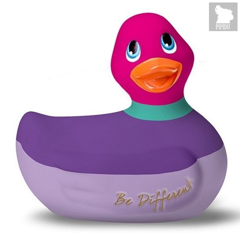 Фиолетово-розовый вибратор-уточка I Rub My Duckie 2.0 Colors, цвет розовый/фиолетовый - Big Teaze Toys
