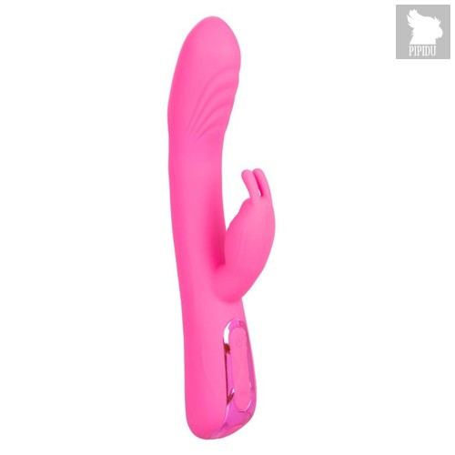 Розовый вибратор-кролик Elite Rocking Rabbit - 22,75 см., цвет розовый - California Exotic Novelties