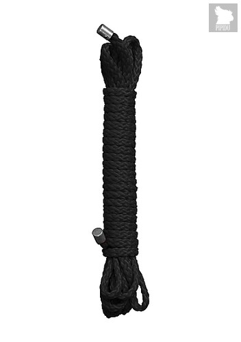 Веревка для бандажа Kinbaku Rope, цвет черный - Shots Media