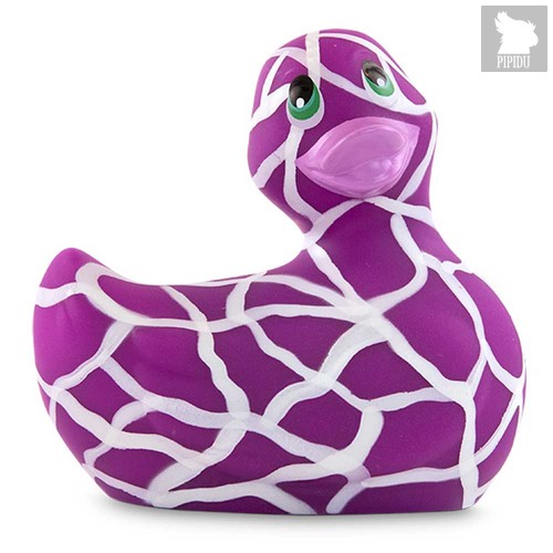 Филетово-белый вибратор-уточка I Rub My Duckie 2.0 Wild, цвет белый/фиолетовый - Big Teaze Toys