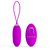 Лиловое виброяйцо Julia с выделенной головкой и пультом ДУ, цвет фиолетовый - Baile