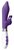 Фиолетовый вибратор-кролик Adonis - 22 см., цвет фиолетовый - Shots Media