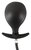 Черная анальная втулка с грушей для накачивания - 8 см., цвет черный - ORION