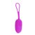 Фиолетовое виброяйцо с петлей Cedric - 13,8 см., цвет фиолетовый - Baile