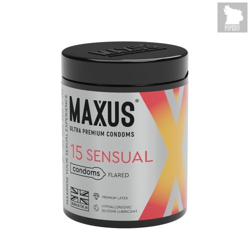 Анатомические презервативы MAXUS Sensual - 15 шт. - maxus