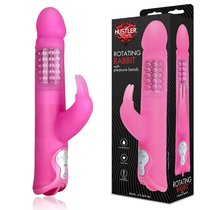 Вибратор хай-тек Rotating Beads Rabbit Vibe, цвет розовый - Hustler Toys