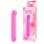 Розовый вибромассажер с утолщенным кончиком - 13 см., цвет розовый - Bior toys
