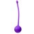 Фиолетовый металлический шарик с хвостиком в силиконовой оболочке, цвет фиолетовый - Eroplant