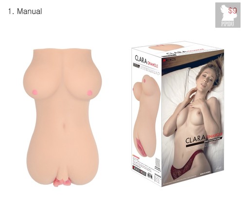 Мастурбатор-вагина Clara OnaHole с имитацией груди, цвет телесный - Kokos