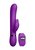 Фиолетовый вибромассажер-кролик Kegel Rabbit с браслетом - 22,5 см., цвет фиолетовый - Shots Media