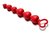 Бордовая анальная цепочка Heart Ray - 17,5 см, цвет бордовый - Le Frivole