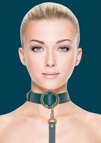 Зеленый ошейник с поводком Collar With Leash, цвет зеленый - Shots Media
