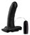 Черный полый страпон VIBRATING HOLLOW STRAP-ON с вибрацией - 16 см., цвет черный - Dream toys