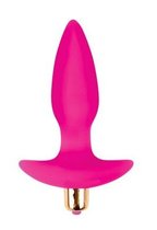 Розовая коническая анальная пробка Sweet Toys - 10,5 см., цвет розовый - Bioritm