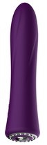 Фиолетовый классический вибромассажер Jewel - 19,5 см., цвет фиолетовый - Shots Media