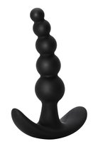 Чёрная анальная пробка Bubbles Anal Plug - 11,5 см, цвет черный - Lola Toys