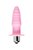 Розовая анальная вибровтулка Princess - 9 см., цвет розовый - Eromantica