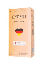 Ароматизированные презервативы EXPERT Fruit Mix - 12 шт.(+3 в подарок) - expert